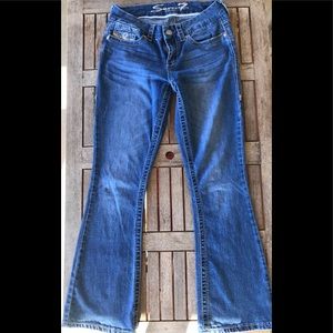 Ladies bootcut Seven Jeans.